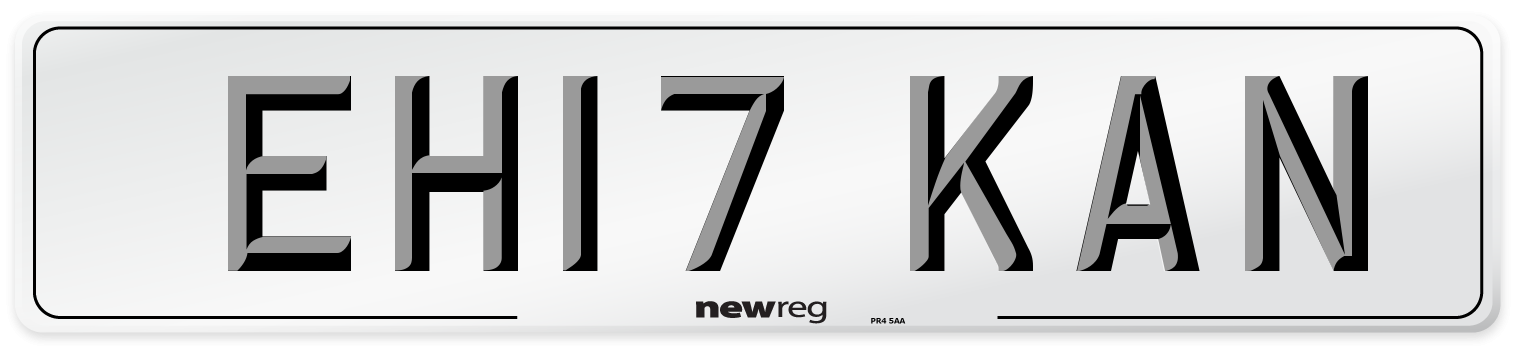 EH17 KAN Number Plate from New Reg